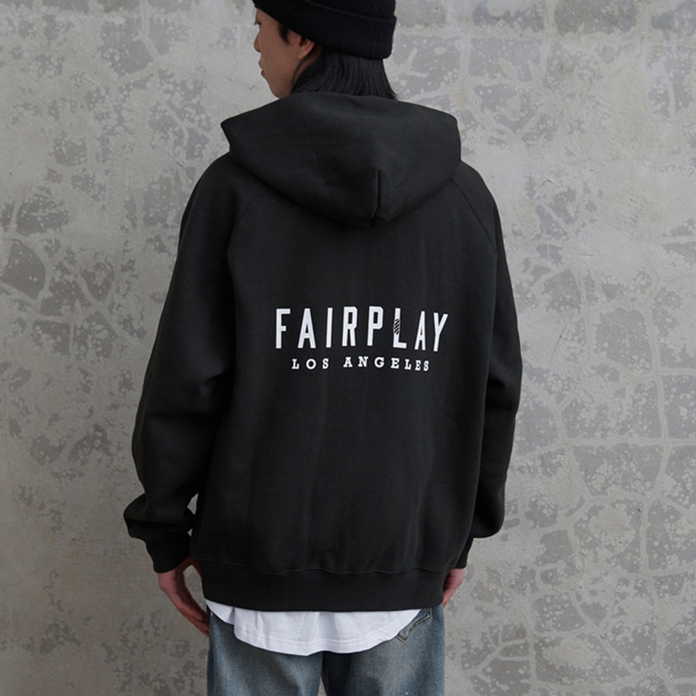 FairPlay x XMXX 黑/灰/米 連帽外套 純棉 刷毛 寬鬆 休閒 男女 美牌 長袖 基本款 F/W