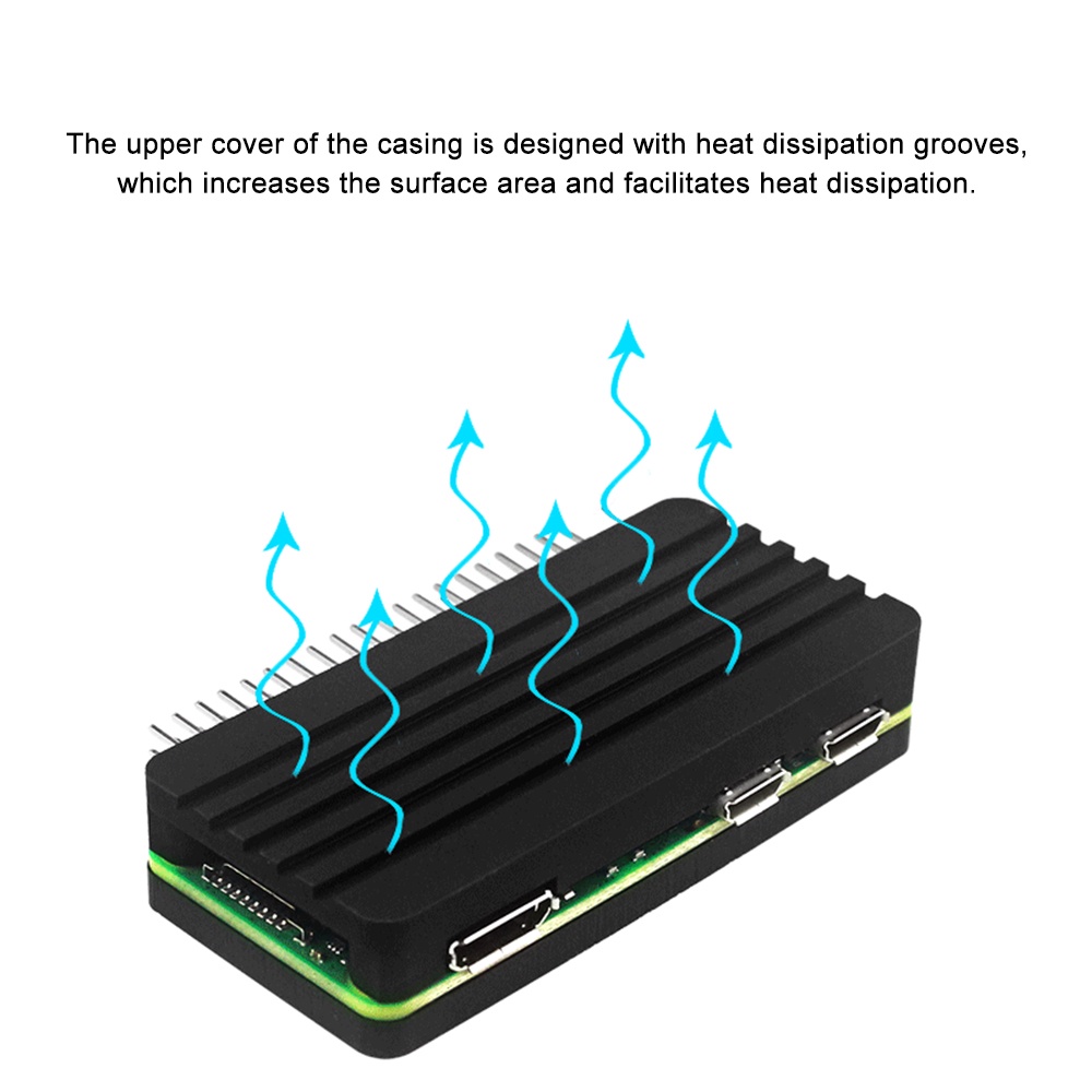 樹莓派Zero 2w鋁合金外殼Raspberry pi Zero 2w殼子保護殼 彎針款/直針款