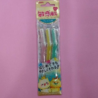 日本 敏感肌專用三支入修眉刀