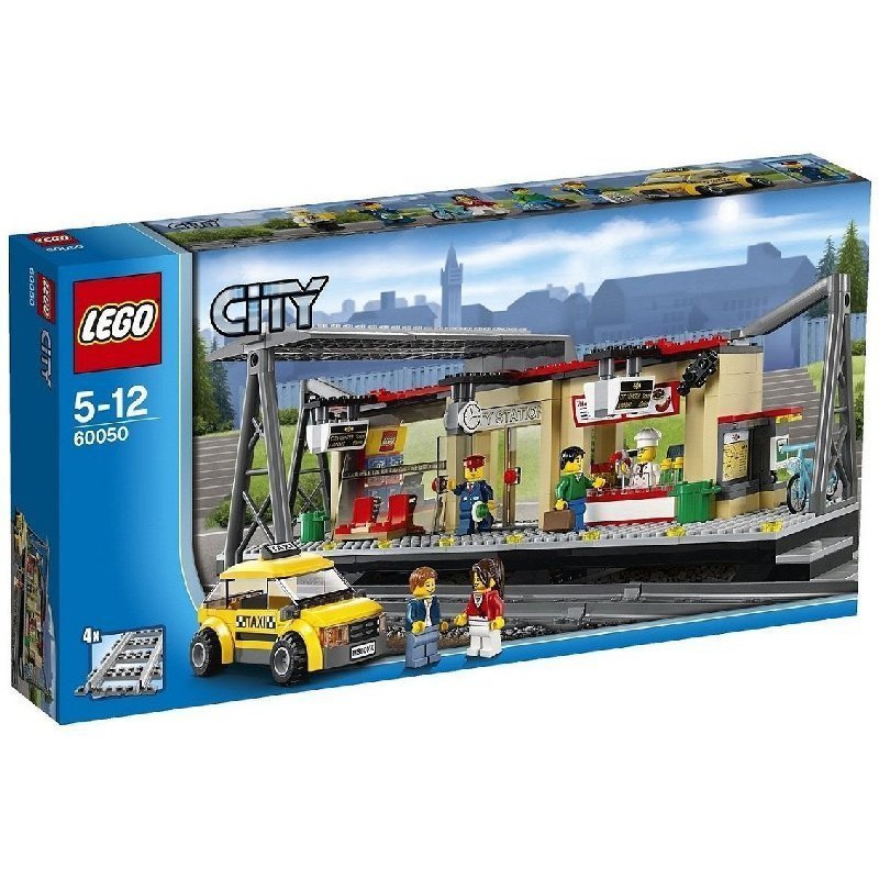 LEGO 樂高 60050 CITY 城市系列 火車站 全新 無盒無說明書附貼紙 第一包全新已拆已組