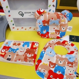 台灣寶寶 限量款經典熊范侖鐵諾寶寶初生禮盒單賣區（初生枕、包巾、肚圍、圍兜）
