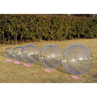 L-one 25-40cm 創意 壓克力球 空心圓球 高透明聖誕球 塑料PS 永生花球 結婚用品 婚禮佈置 乾燥花 透明