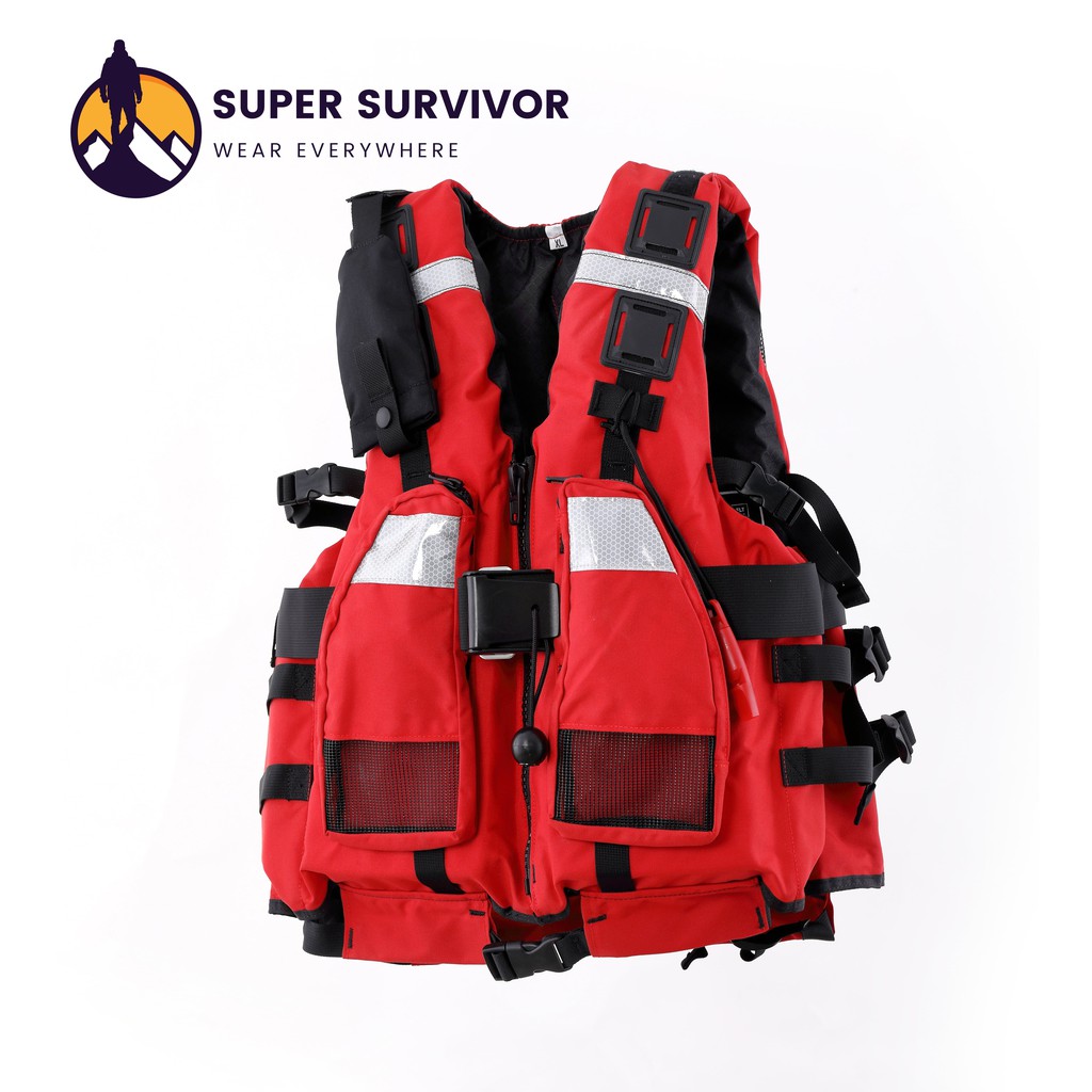 超級生還者系列救生衣「SUPER SURVIVOR」認證NO.A1 激流救生衣 末日救難救援溯溪泛舟lifejacket