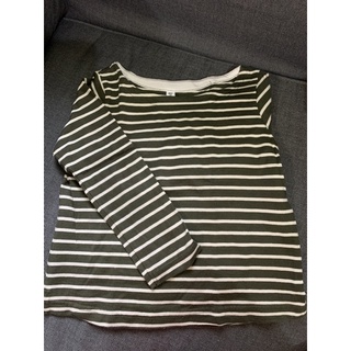 （二手）uniqlo 男女童條紋長袖上衣