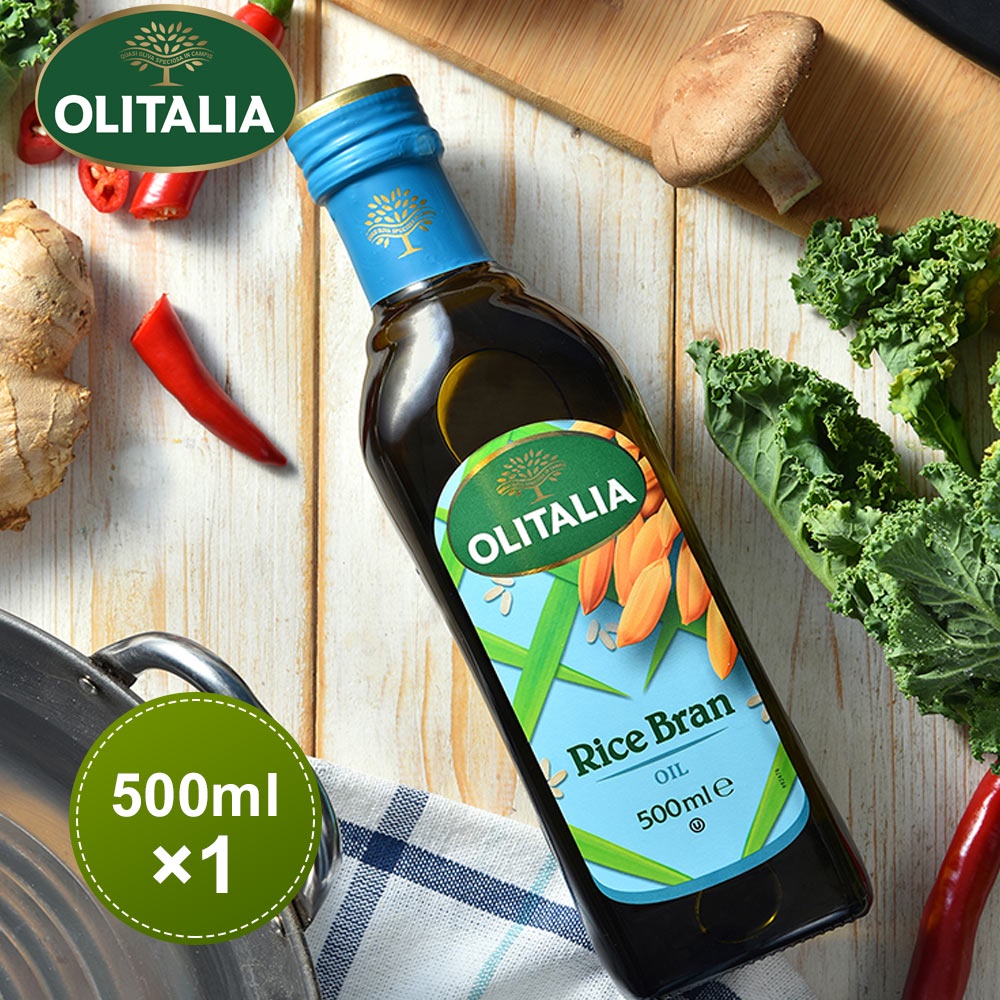 【奧利塔olitalia】500ml玄米油 A290002(單瓶/含禮盒) 義大利原裝進口 效期一年以上 料理油 食用油