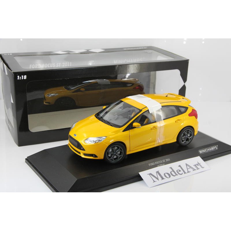 【模型車藝】1/18 Minichamps Ford Focus ST Mk.3 2011橘 限量504台『絕版現貨』