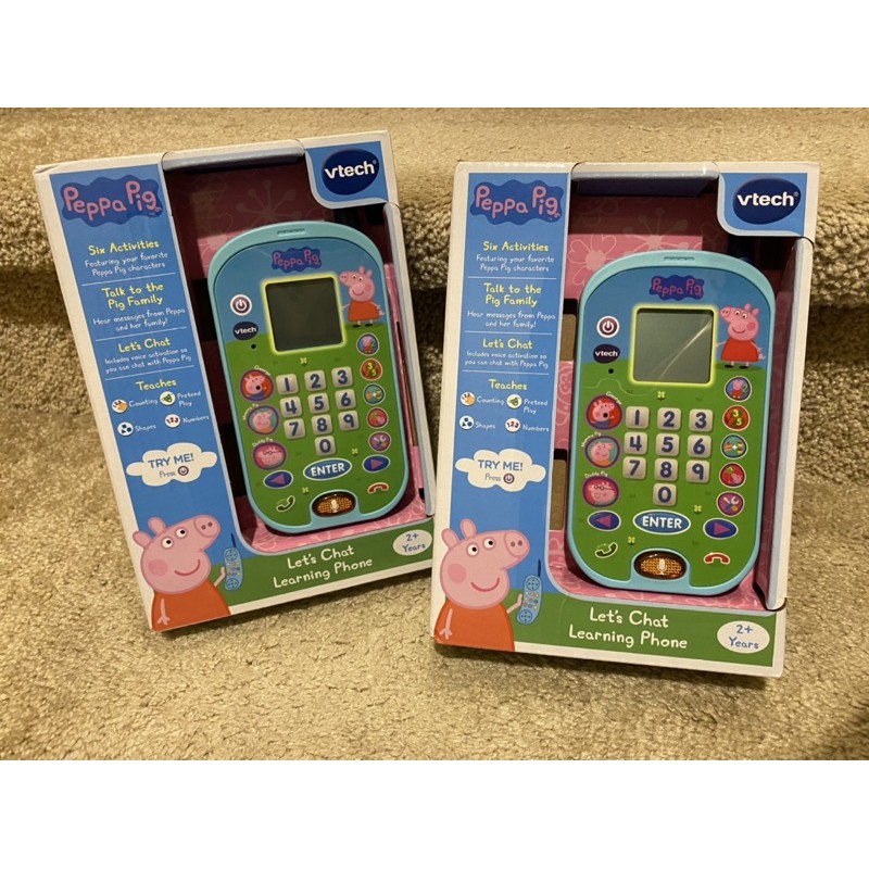 美國購買Vtech 玩具偉易達 有聲教學手機玩具Vtech 佩佩豬手機兒童手機