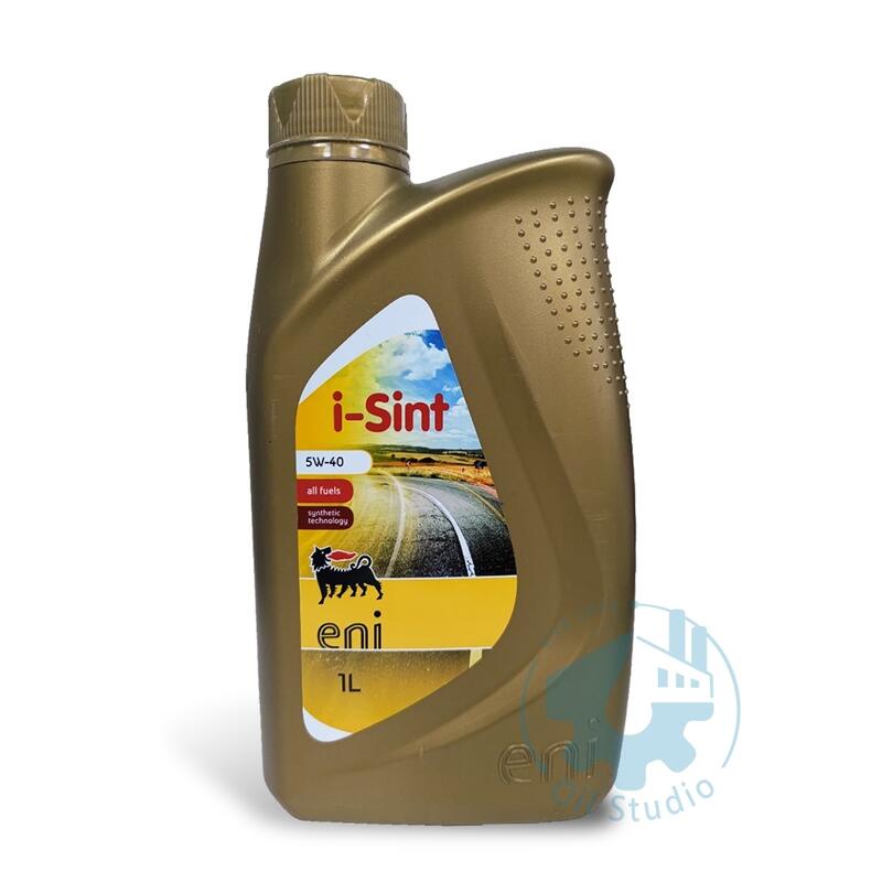 《油工坊》【整箱12罐】Eni i-sint 5W40 長效 合成機油 VVT-i Agip SN LL01 A3 B4