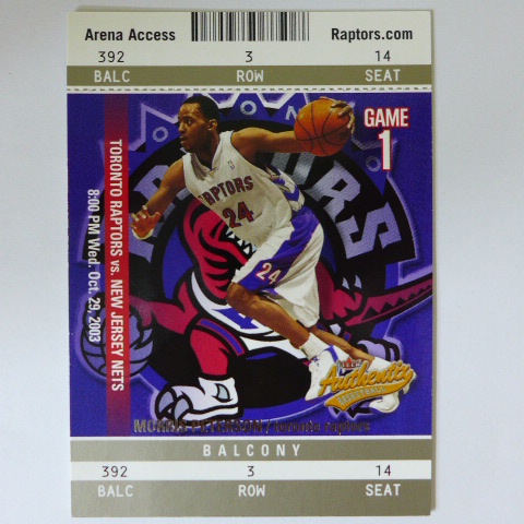 ~ Morris Peterson ~NBA球星/莫里斯·皮特森 2003年FLEER/限量250張/平行特殊卡