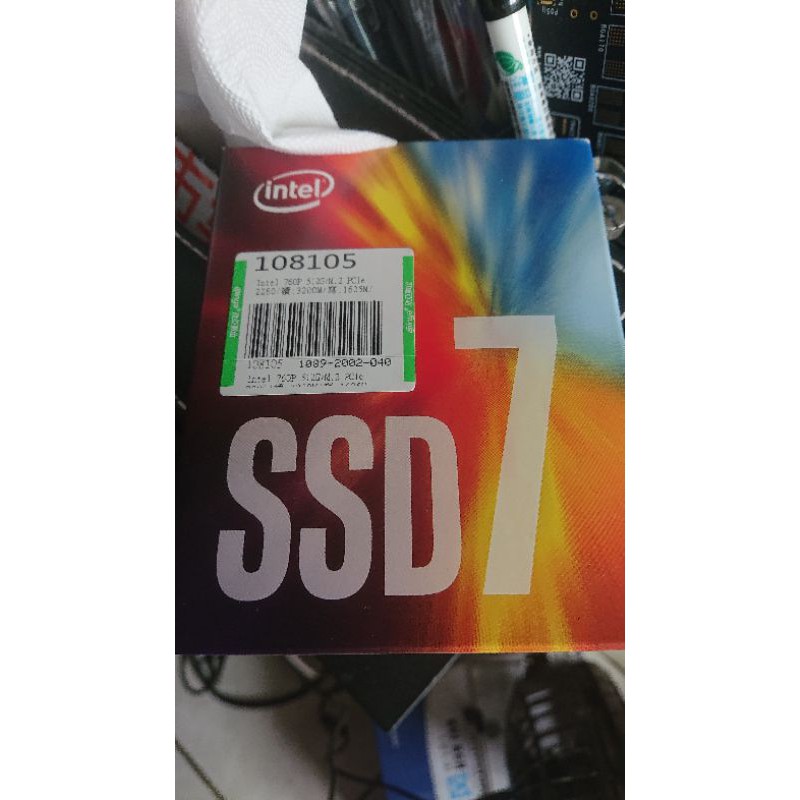 Intel 760P 512G M.2 SSD 全新未拆封