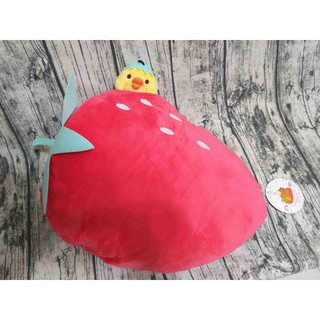 ❤現貨❤TINY JAPAN❤日本空運景品→Rilakkuma懶懶熊-草莓雞 扁形抱枕
