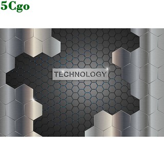 5Cgo科技感前臺裝飾壁紙個性金屬電路板牆紙3d立體辦公室背景牆布專業設計師定制t641140678130