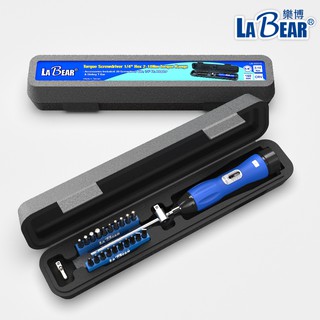 【LaBear】扭力起子 工具組 可調式 1/4" 預置式扭力起子 工業級扭力起子 空轉式 可調式 高精度 扭矩起子