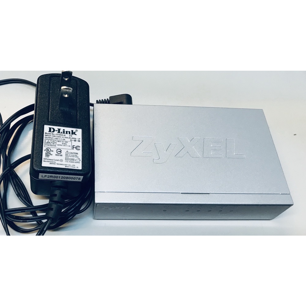 Zyxel 合勤 ES-105A v3 桌上型5埠 乙太網路交換器 (金屬殼)