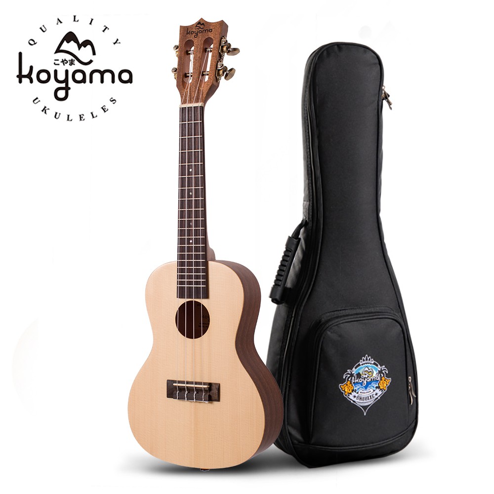【恩心樂器批發】Koyama KYM-250SPR-C 古典琴頭系列 23吋烏克麗麗 雲杉單板 送原廠琴袋調音器背帶