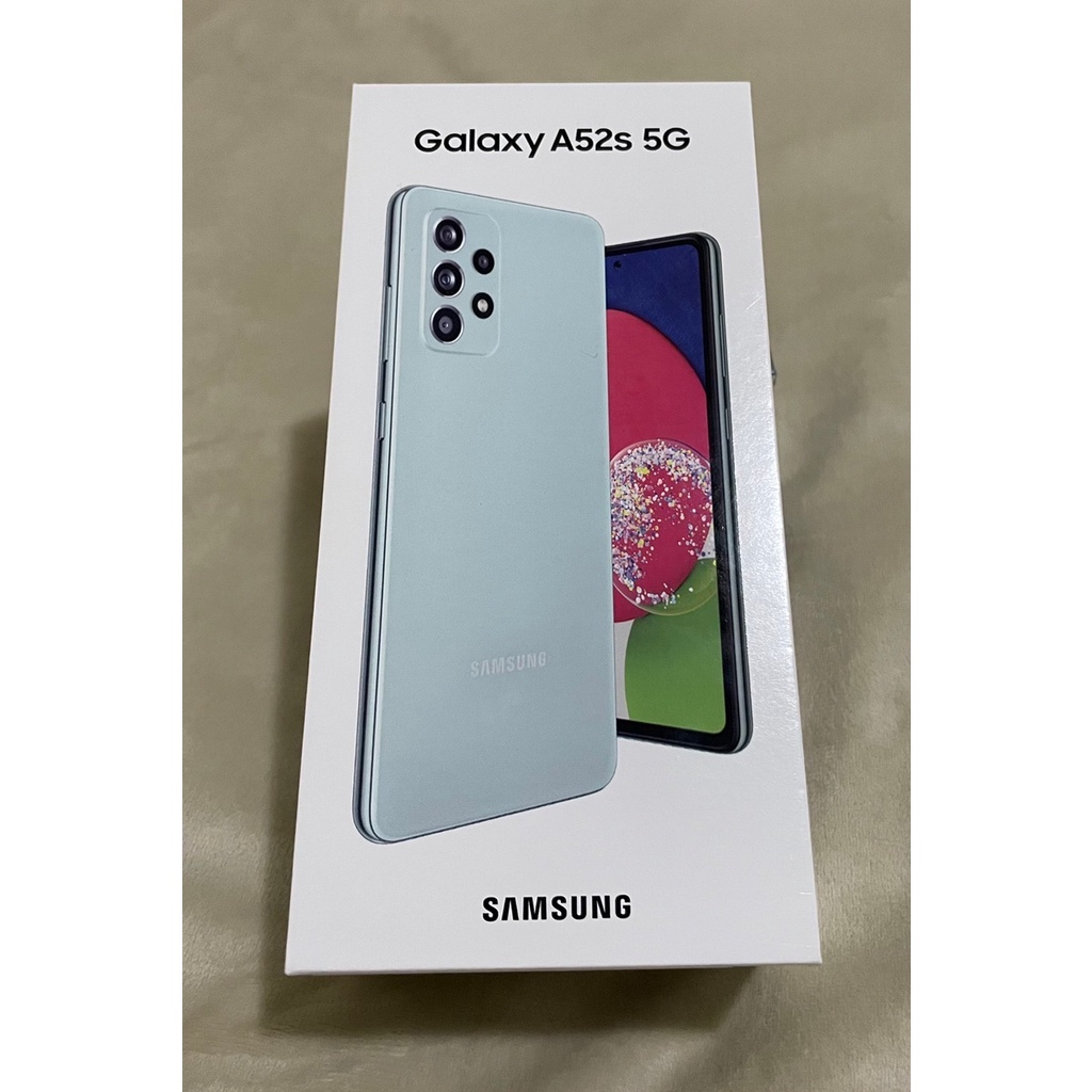SAMSUNG Galaxy A52s 5G (8G/256G) (漾綠豆豆)全新未拆，非福利品