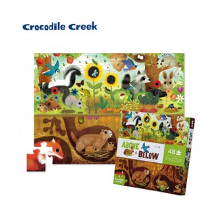 (4歲以上) 美國【Crocodile Creek】探索主題拼圖-探索庭院