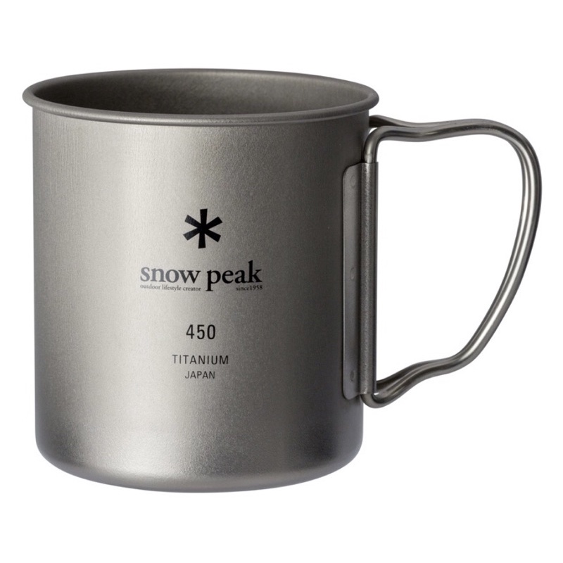 【台灣公司貨】大量現貨【Snow Peak】鈦金屬單層杯450(MG-143)