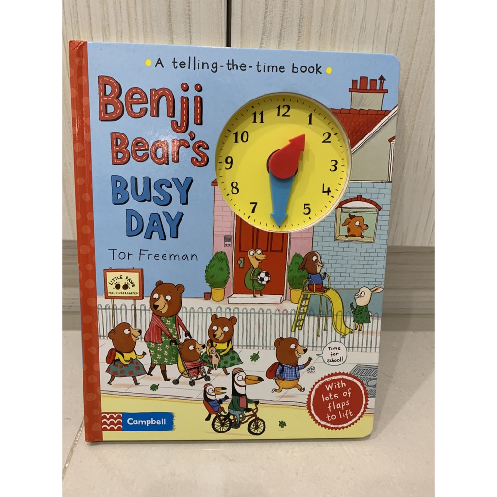 Benji Bear's Busy Day (絕版硬頁書) 時間教學