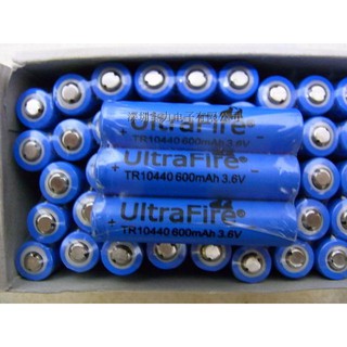 ultrafire 神火4號AAA鋰電池10440 600mAh 3.6V充電鋰電池(無帶保護板)