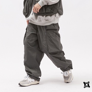 【 Chu.Cheng 】日系CITYBOY機能寬鬆直筒工裝褲 機能工裝褲 鬆緊腰 直筒褲 工裝褲 機能工裝褲 闊腿褲