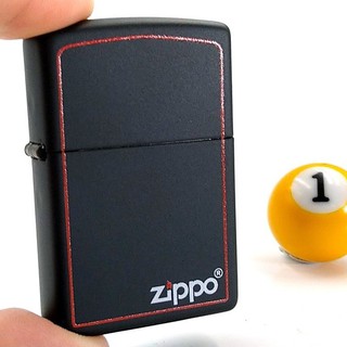 原廠正品附發票 美國 ZIPPO打火機 (紅框消光黑烤漆-型號218ZB) ✦球球玉米斗✦