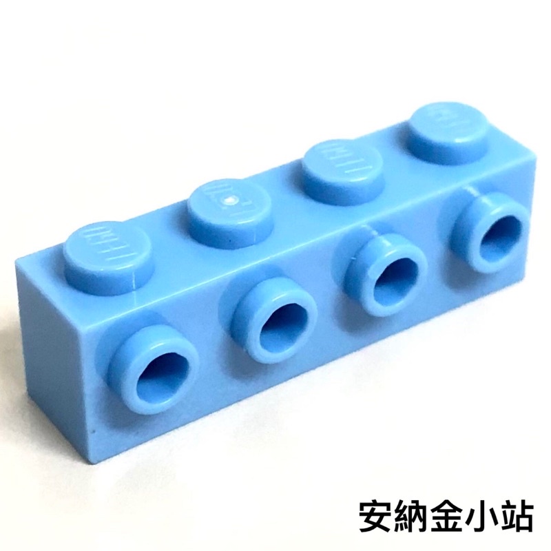 《安納金小站》 樂高 LEGO 深天空藍色 1x4 轉向磚 側接轉向 顆粒磚 零件 30414