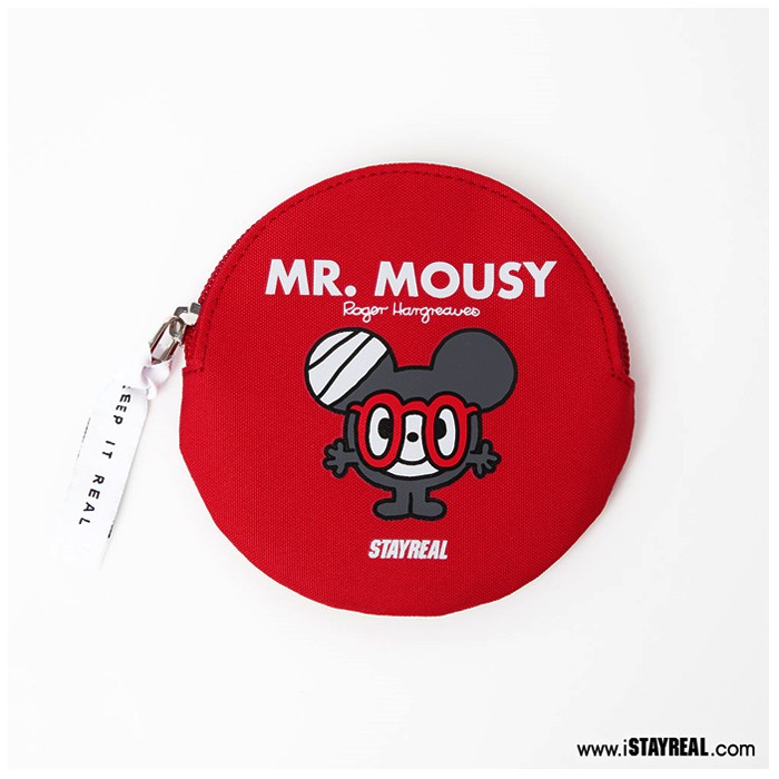 【小鯨魚包包館】STAYREAL x MMLM - Mr. Mousy 型號 零錢包 BA18004 紅色