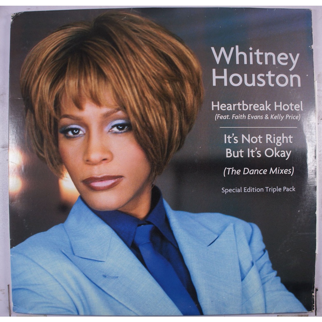 《二手美版單曲黑膠》Whitney Houston - Heartbreak Hotel (3LP)