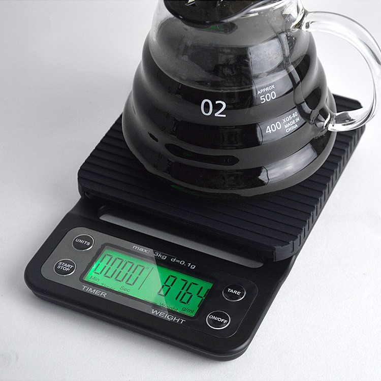 【現貨】咖啡計時電子秤,3kg 最小顯示重量0.1g