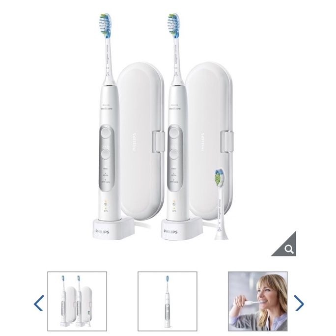 飛利浦 Sonicare 充電式智能音波牙刷 2入 HX7533/01