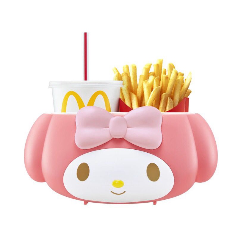 麥當勞 McDonald 全新 美樂蒂  Melody 三麗鷗 Sanrio 薯條飲料 提籃 置物籃 收納盒
