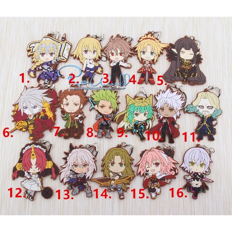 現貨 Fate/Grand Order 橡膠 吊飾 軟膠 掛件 FGO 一番賞 fate go 周邊