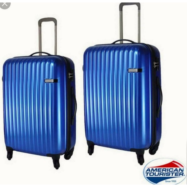 全新 American Tourister 美國旅行者 Spot Lite 20+26吋 寶藍色 拉桿行李箱