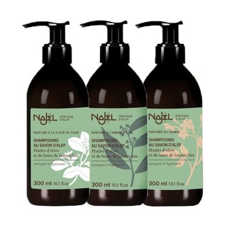 【法國Najel】洗髮-阿勒坡古皂液茉莉花/梔子花/木質沉香淨透平衡頭皮SPA洗髮精