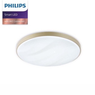 【台北點燈】Philips 飛利浦 LED 36W WiZ 美妍吸頂燈 APP控制 -金/銀 PW010 / PW011