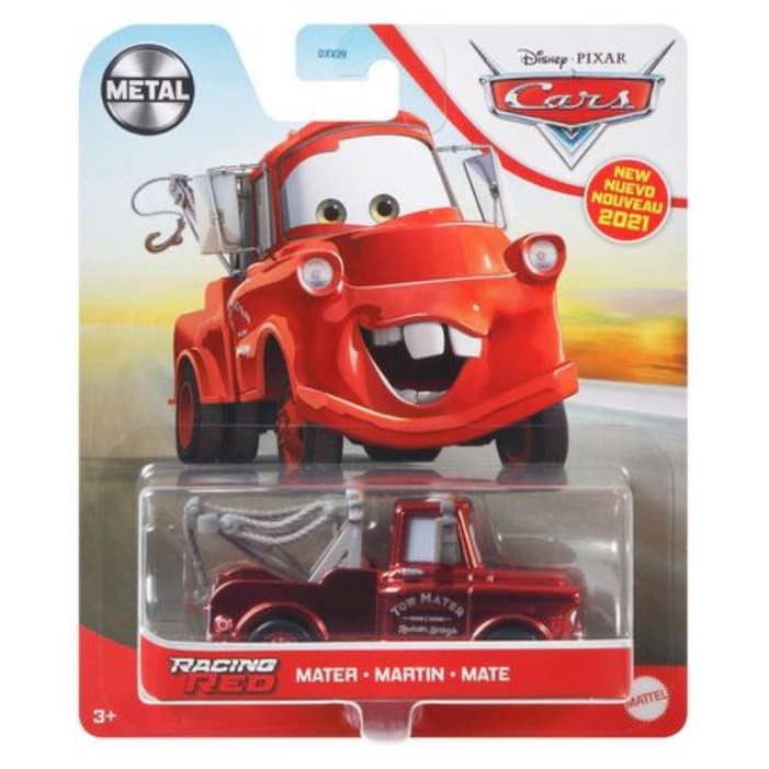 【MATTEL正版】CARS 汽車總動員 1:55 合金車 RACING RED MATER 拖線 紅色 美泰兒