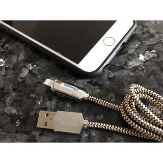 LED尼龍充電傳輸線 iPad iPhone7 iPhone 6S 7 Plus 5S SE