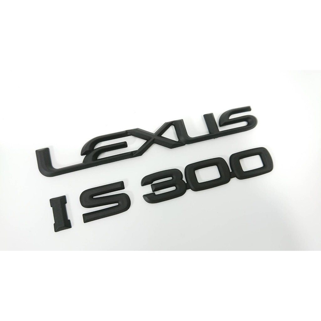 圓夢工廠 Lexus IS300 IS200 後車箱 改裝 字標 字貼 消光黑 同原廠樣式