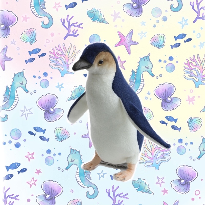 HANSA 石尚 👋🏻獨一無二手工擬真動物 Hansa-小藍企鵝20公分高