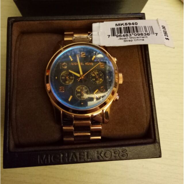 Michael Kors 型號MK 5940 玫瑰金夢幻湛藍變色脕錶