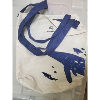 FNG世代 100%寶特袋 肩背款 藍鯨 環保袋 側背 斜背 兩用袋