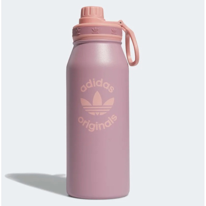 (正品 + 實圖) ADIDAS 高級奢華粉色保溫瓶。