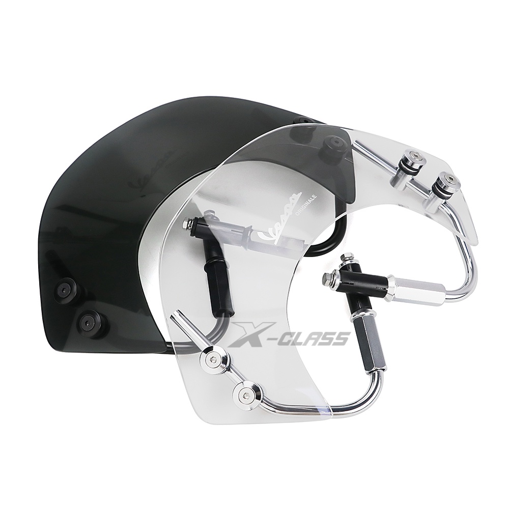 摩托車亞克力擋風玻璃擋風板罩擋風玻璃擋風玻璃配件適用於 VESPA GTS 250 300 2013 - 2018 20