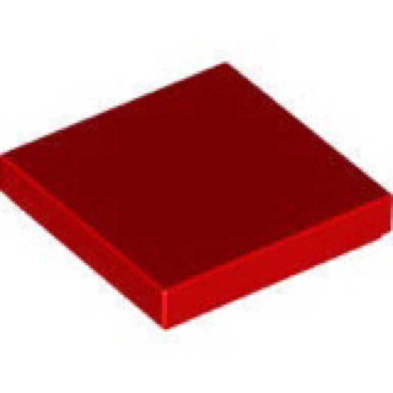 《安納金小站》 樂高 LEGO 紅色 2x2 平滑磚 平滑平板 平滑薄板 全新 零件 3068