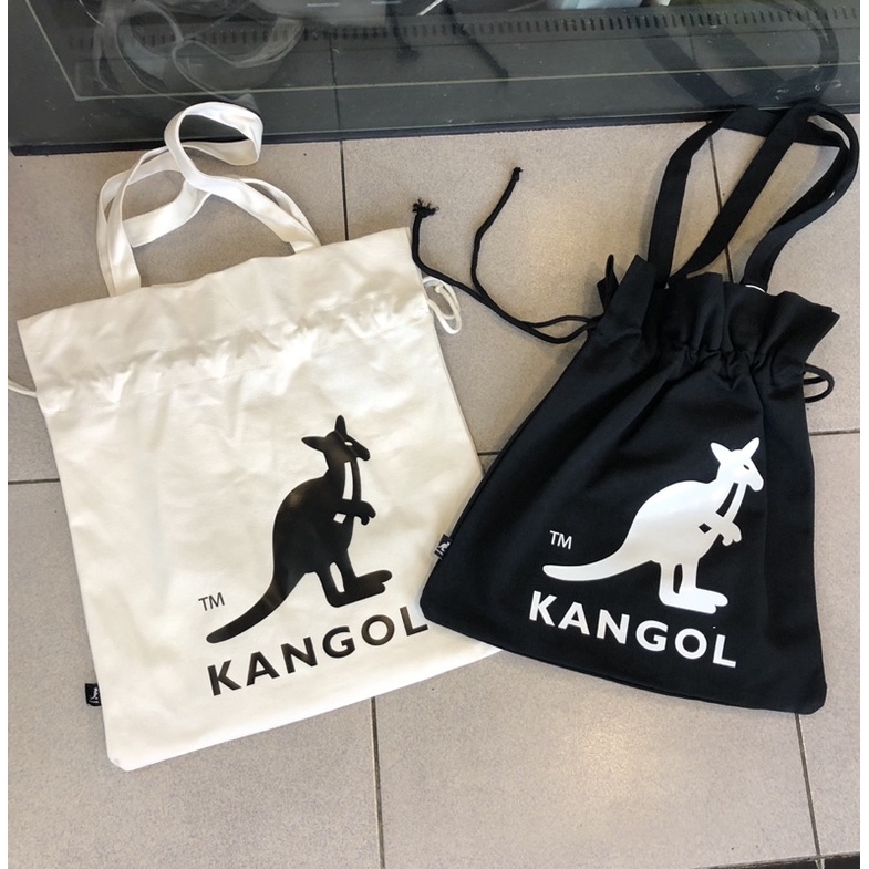 kangol 🇬🇧 袋鼠🦘 61261711 帆布袋 縮口包 肩背包 $880
