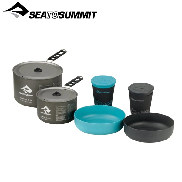 【Sea To Summit澳洲 Alpha折疊鍋具組2.2】STSAPOTACKSETSSI2.2/炊具/餐具/露營