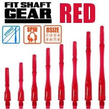 FIT鏢桿混合型紅色一組三入 fit shaft gear hybrid ( 旋轉 / 固定 ) red 飛鏢尾桿號