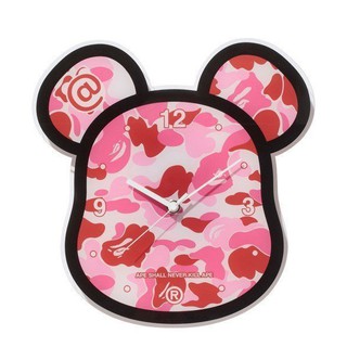 ☆AirRoom☆【現貨】A BATHING APE x BE@RBRICK WALL CLOCK 迷彩 時鐘 3色