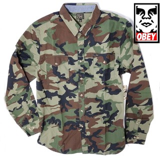 OBEY 長袖襯衫 外套 迷彩野戰軍服 街頭潮牌 滑板 S M L XL XXL 3XL 【專櫃正品現貨】